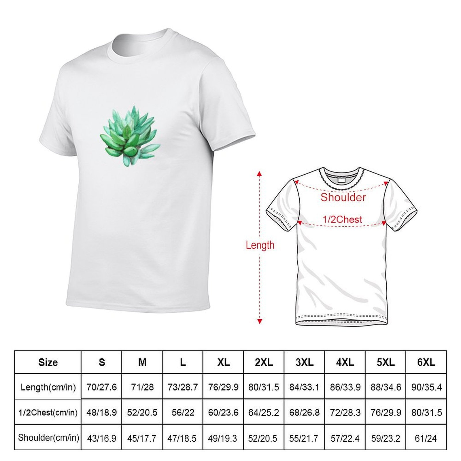 Succulent Echeveria T-Shirt sn - Echeveria Succulent recensie en prijs